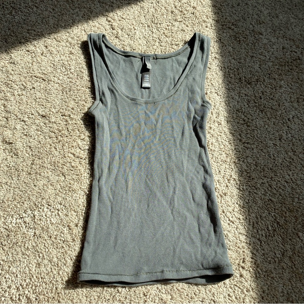 Skims Soft Lounge Tank Juniper XS Green